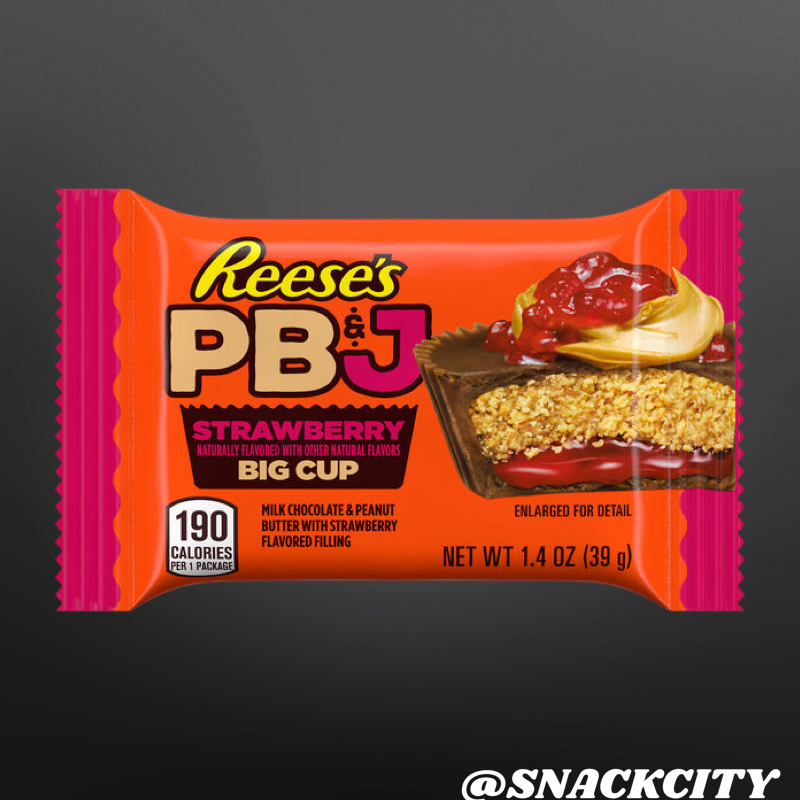 REESE'S Big Cup PB&J Strawberry Milk Chocolate Peanut Butter Cups