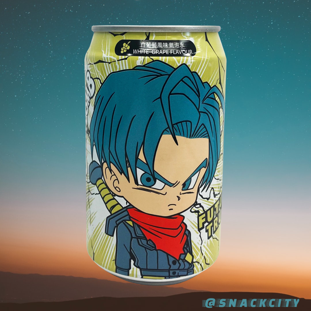 Refrigerante Dragon Ball Trunks do Futuro sabor Uva Verde Ocean