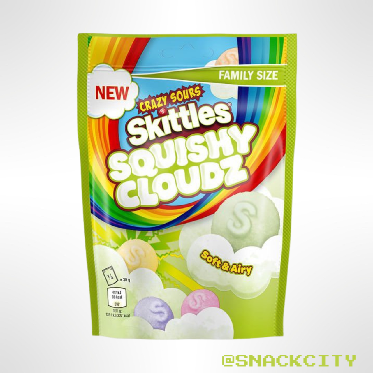 Skittles Crazy Sours Squishy Cloudz