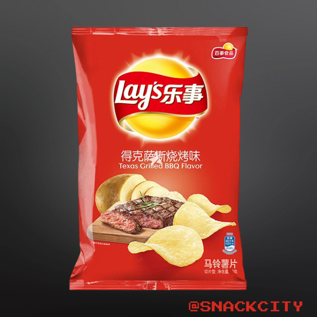 Lay's Texas Grilled BBQ Flavor (China)