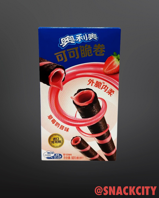Oreo Crispy Roll Strawberry Milkshake (China)