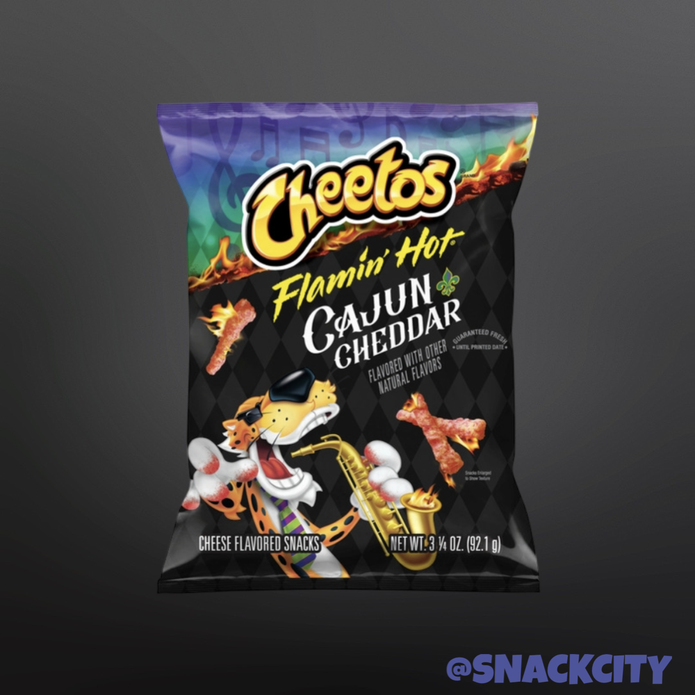 Cheetos Flamin Hot Cajun Cheddar