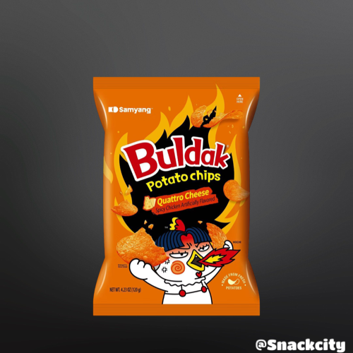 Samyang Buldak Quattro Cheese Potato Chips