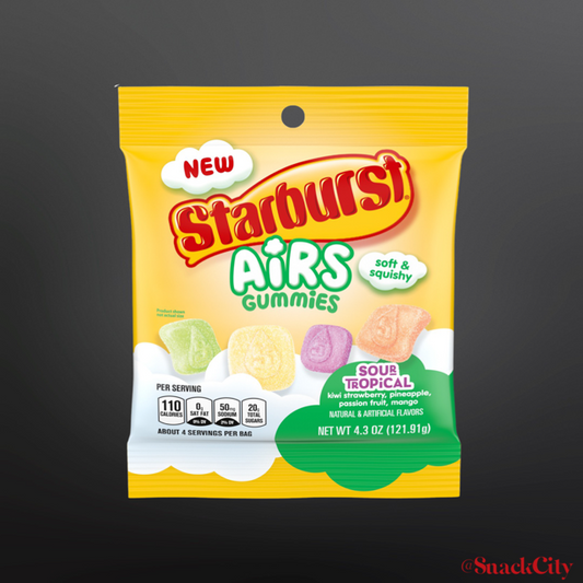 Starburst Airs Tropical Sour Gummies 4.3 oz Bag